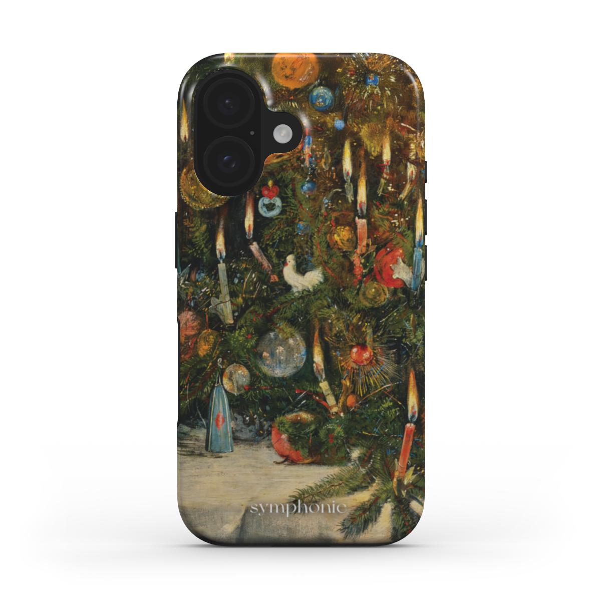 Kalėdų eglė, papuošta girliandomis - Tough