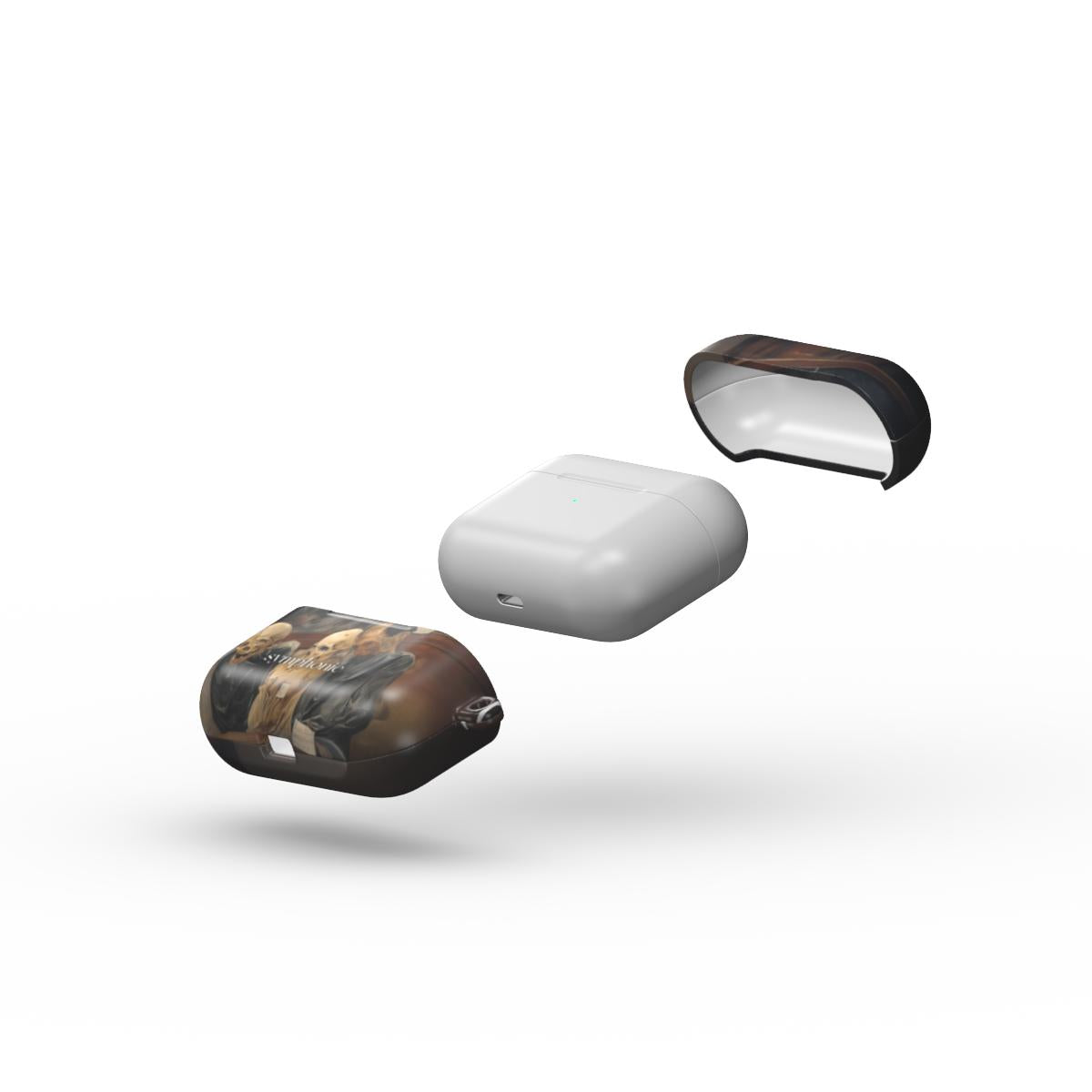 Trys kaukolės - AirPods dėklas