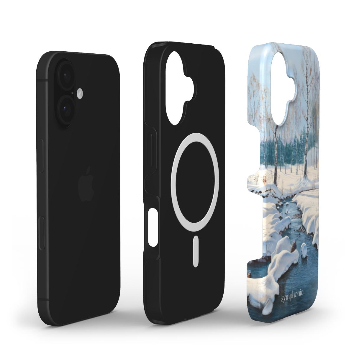 Žiemos peizažas su upeliu - Tough MagSafe